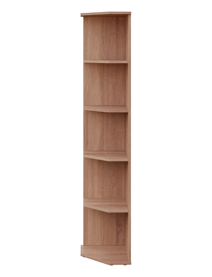 LZ 5 - 3 kancelářská skříň, rohová, levá, 1822x360x400, dub bardolino